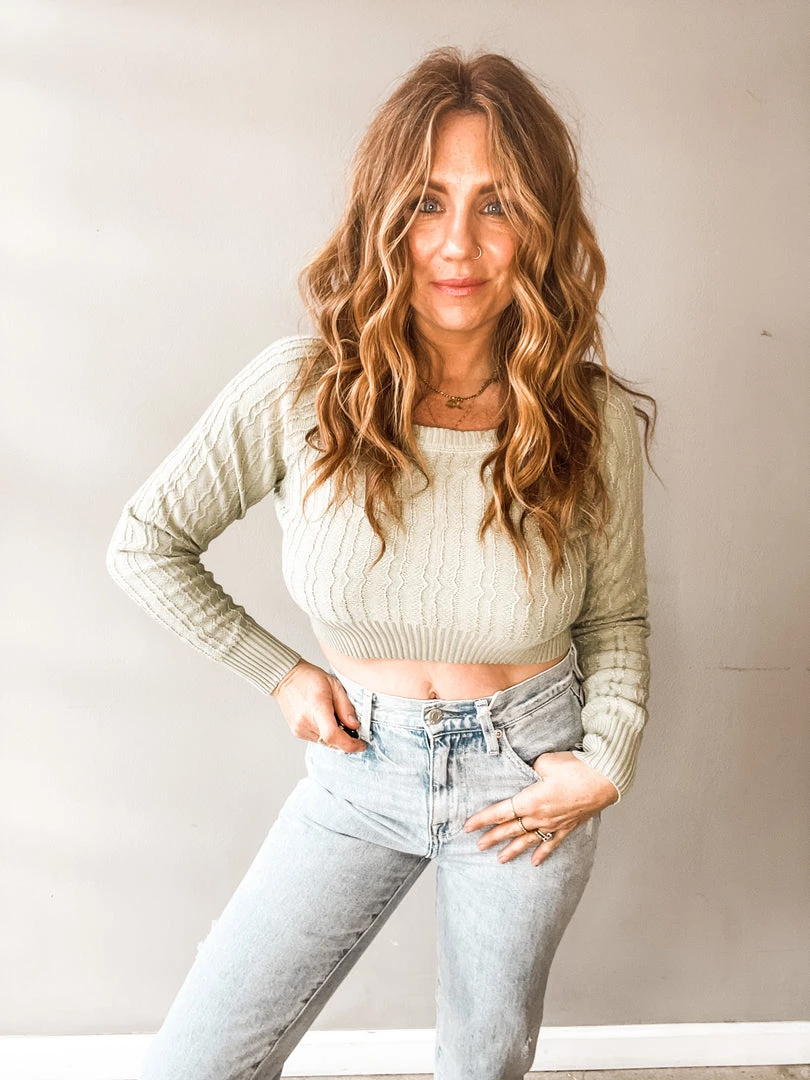 Lush Clothing Sale Sage And Sound Cropped Sweater 1 Lush Clothing Sale Sage And Sound Cropped Sweater