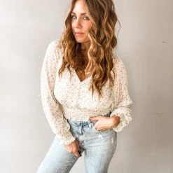 Lush Clothing Lemon Twist Blouse