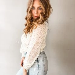 Lush Clothing Lemon Twist Blouse