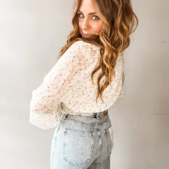 Lush Clothing Lemon Twist Blouse