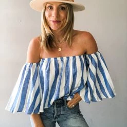Blue Buttercup Clothing Hannah Striped Top