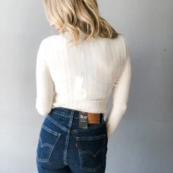 Project Social T Snap Away Mock Neck Long Sleeve Clothing