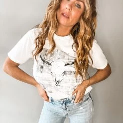 Lotus Fashion Clothing Longhorn Graphic Tee