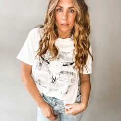 Lotus Fashion Clothing Longhorn Graphic Tee