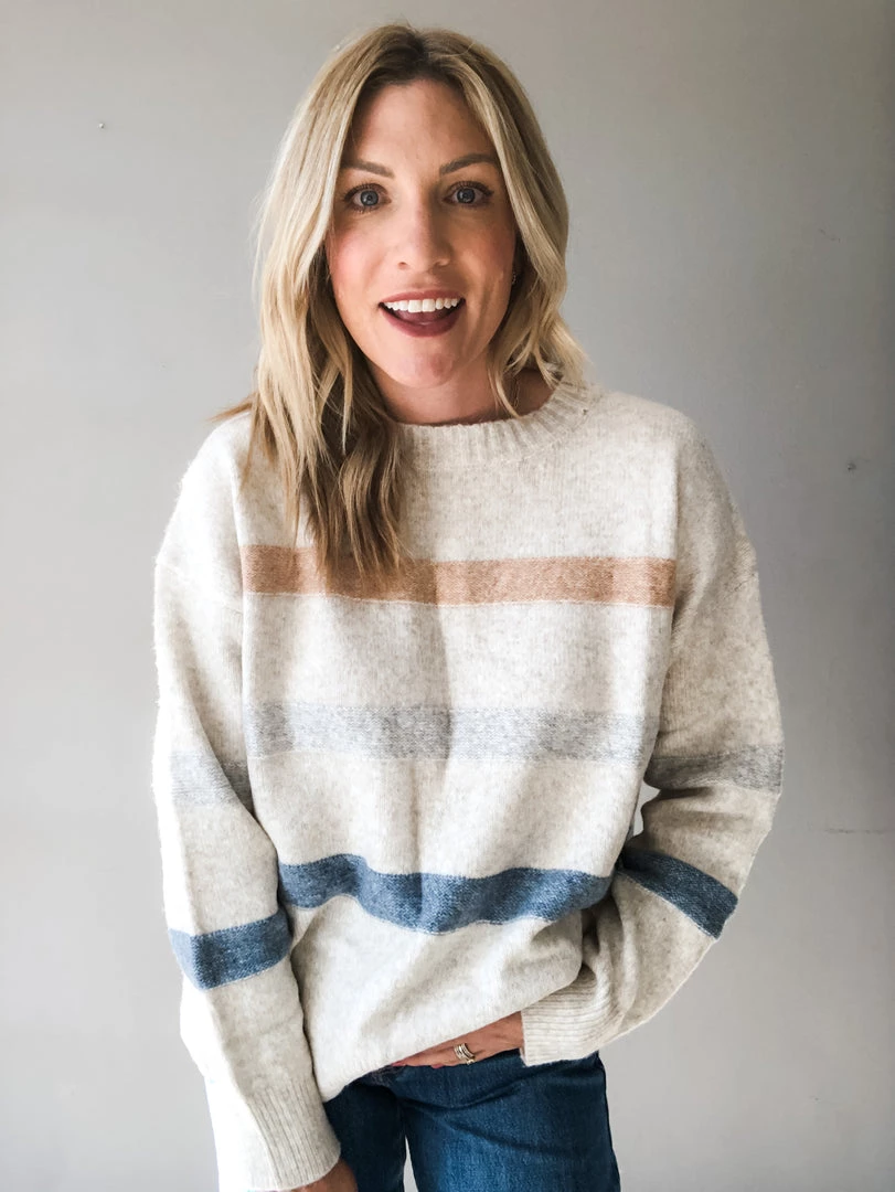 Wishlist All The Feels Striped Sweater Clothing 1 Wishlist All The Feels Striped Sweater Clothing