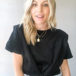 Mable Clothing Claire Tie Top Tee