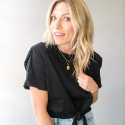 Mable Clothing Claire Tie Top Tee