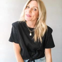 Mable Clothing Claire Tie Top Tee