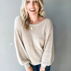 Wishlist Twisted Open Back Sweater Clothing