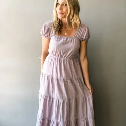 Listicle Lavender Fields Midi Dress