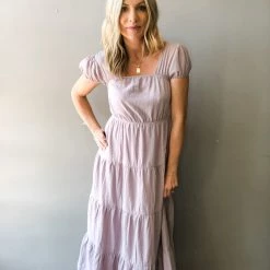 Listicle Lavender Fields Midi Dress