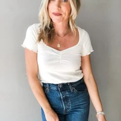 Wishlist Clothing Hannah Ribbed Top