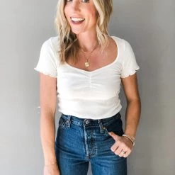 Wishlist Clothing Hannah Ribbed Top