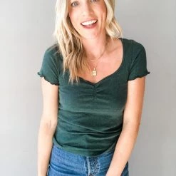 Wishlist Clothing Hannah Ribbed Top