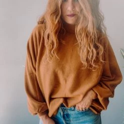 Trend Notes Clothing Woodlands Puff Sleeve Sweater