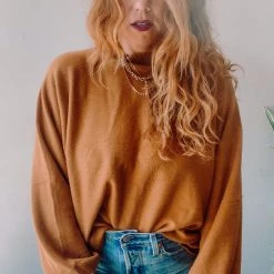 Trend Notes Clothing Woodlands Puff Sleeve Sweater