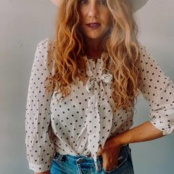 Trend Notes Clothing Out Of Office Polka Dot Blouse