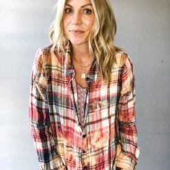 Envy Upcycle LA Rams Vintage Tee Flannel