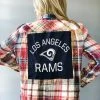 Envy Upcycle LA Rams Vintage Tee Flannel