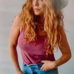 Chaser Brand Chaser Cropped Racerback Tank Clothing