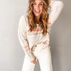 Wishlist Stripe Lightly Sweater Clothing