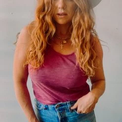 Chaser Brand Chaser Cropped Racerback Tank Clothing