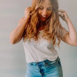 Chaser Brand Chaser Cropped Racerback Tank Clothing