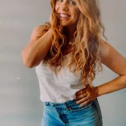 Chaser Brand Chaser Cropped Racerback Tank Clothing