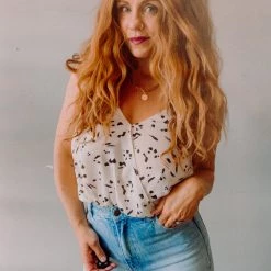 Lush Clothing Summer Strokes Bodysuit