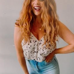 Lush Clothing Summer Strokes Bodysuit