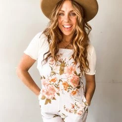 Mable Floral Linen Jumpsuit