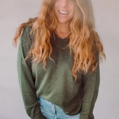 Trend Notes Smidge Of Cashmere Long Sleeve Clothing