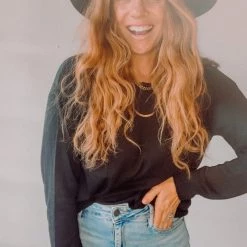 Trend Notes Smidge Of Cashmere Long Sleeve Clothing