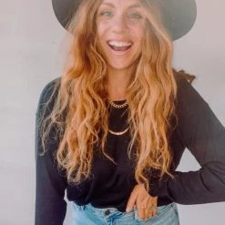 Trend Notes Smidge Of Cashmere Long Sleeve Clothing