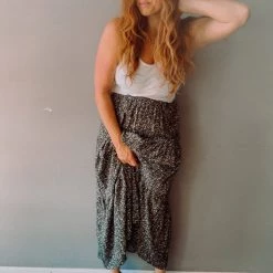 Les Amis Clothing Among The Wildflowers Midi Skirt