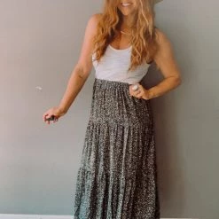 Les Amis Clothing Among The Wildflowers Midi Skirt