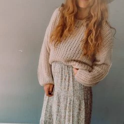 Les Amis Clothing Among The Wildflowers Midi Skirt