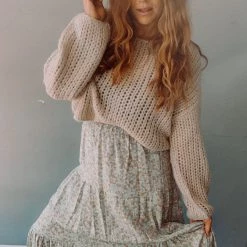 Les Amis Clothing Among The Wildflowers Midi Skirt