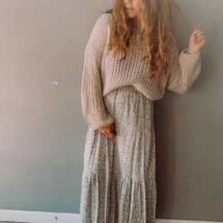 Les Amis Clothing Among The Wildflowers Midi Skirt