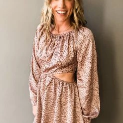 Lush Clothing Sabina Satin Mini Dress