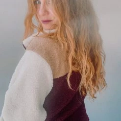 Lush Clothing Colorblock Zip Up Jacket