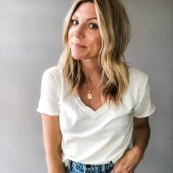 Z Supply Clothing Organic Cotton V Neck Tee