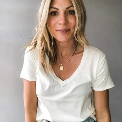 Z Supply Clothing Organic Cotton V Neck Tee