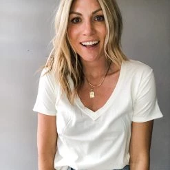 Z Supply Clothing Organic Cotton V Neck Tee