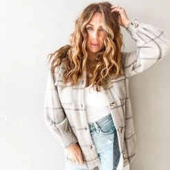 Z Supply Clothing Plaid Trucker Jacket