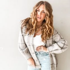 Z Supply Clothing Plaid Trucker Jacket