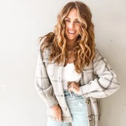 Z Supply Clothing Plaid Trucker Jacket