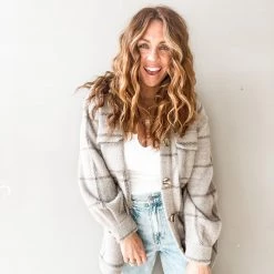 Z Supply Clothing Plaid Trucker Jacket