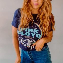 Chaser Brand Pink Floyd Linen Cropped Easy Tee Clothing 9 Chaser Brand Pink Floyd Linen Cropped Easy Tee Clothing