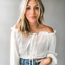 Trend Shop Penny Pom Crop Clothing